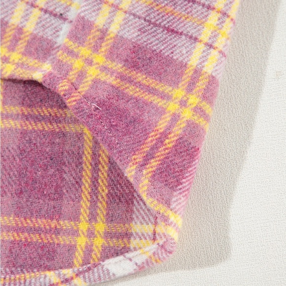 Pink Flannel Oversized Shirt - Picture 4 of 4